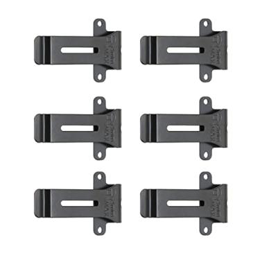 Imagem de Substituição de Clipe de Cinto de Rádio Profissional KIMISS 6-Pack, Braçadeira de Cinto de Rádio Portátil Compatível Com TK 208 TK 308, BF 888S - Design de Metal Premium -