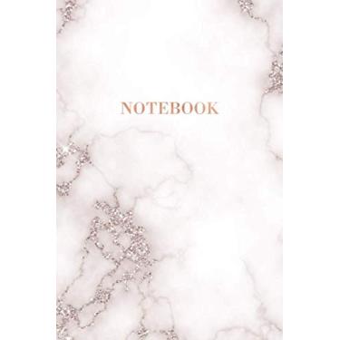 Imagem de Notebook: Faux Glitter Gold Marble and Rose Gold - Dotted Bullet Grid Journal (6 x 9 inches) - 120 Dot Pages