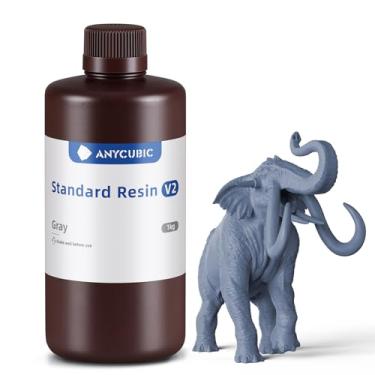 Imagem de ANYCUBIC Resina para Impressora 3D, Resina Padrão 8K V2 Atualizada, Resistência e Resistência Aprimoradas, Baixo Odor, Resina de Impressão 3D de Alta Precisão para Todas As Impressoras 3D de Resina Lc