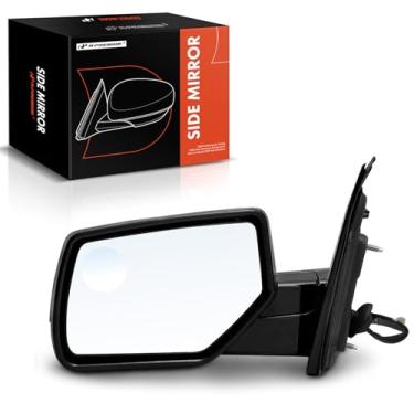 Imagem de A-Premium Espelho retrovisor elétrico do lado do motorista - compatível com Chevrolet Tahoe, Suburban 3500 HD e GMC Yukon, Yukon XL - Espelho retrovisor externo cromado dobrável manual aquecido com
