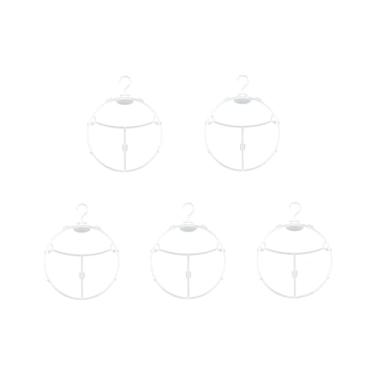 Imagem de Gralara 5Pcs Cabides para roupas íntimas Suporte para roupas Bastidor redondo Pinos para guarda-roupa doméstico Quarto, Grande
