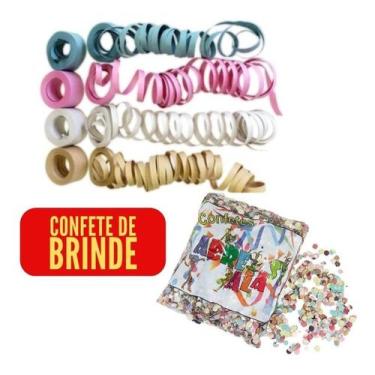 Imagem de Kit rolinho serpentina carnaval  confete   loja do abençoado - CARNAVA