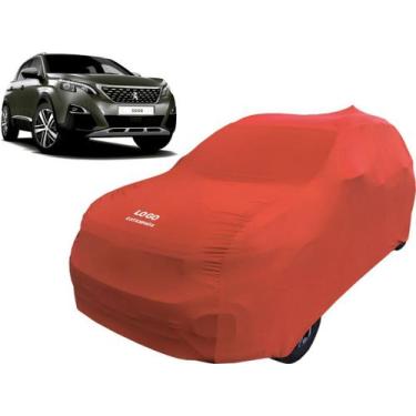 Imagem de Capa Automotiva Peugeot 3008 Tecido Helanca Lycra - Mz, Vermelha