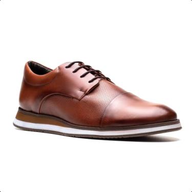 Imagem de Sapato Masculino Social Casual Esporte Derby Couro Legítimo (whisky, BR, Adulto, Numérico, 41)