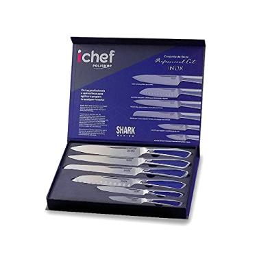 Imagem de ICHEF POLISHOP Conjunto de Facas Shark Series Professional Cut nox
