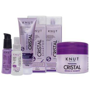 Imagem de Kit KNUT CRISTAL: Shampoo 250ml + Condicionador 250ml + Máscara 300g +
