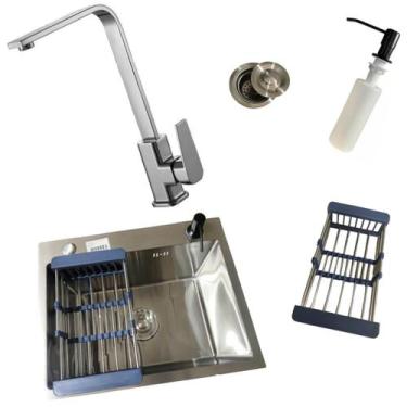 Imagem de Kit Cuba 50x40cm + Torneira Gourmet Monocomando Cozinha  - Moreira imp