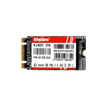 Imagem de KingSpec SSD SATA M.2 2242 da série NT, unidade interna de estado sólido Sata3 6Gb/s, para Ultrabook, laptop e desktop