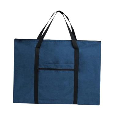 Imagem de YsXoWiui Portfólio de arte Organizar o Boletim Board Poster Board Storage Bolsa Organizador para Organização de Poster Tintas, Marinha 4k A2
