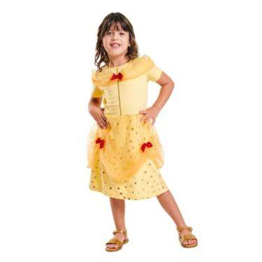 Imagem de Theo e Olivia, Vestido Infantil Fantasia a Bela e a Fera Algodão Feminino Tamanho:6
