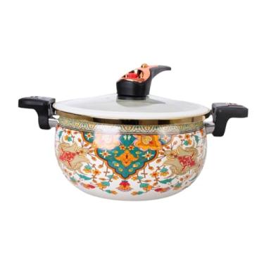 Imagem de Ioensy Micro Pressão Bolida Pote de Ebriação 7L Fácil Limpo com tampa e manusear estoque de panela lenta para macarrão Cereais Sopa Sopa