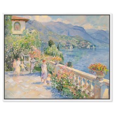 Imagem de Art Remedy Tela Classic Landscapes, 50,8 cm x 40,6 cm, moldura branca, vista sobre a cerca