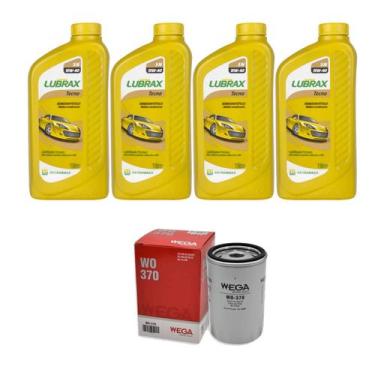 Imagem de Kit Filtro Óleo Lubrax 15w40 Vw Gol Parati Saveiro Motor Ap