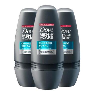 Imagem de Kit Desodorante Roll On Dove Men Clean Comfort 50ml - 3 unidades