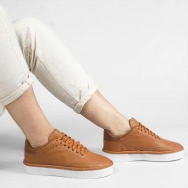 Imagem de Tênis Casual Básico Serena Caramelo Marrom 37-Feminino
