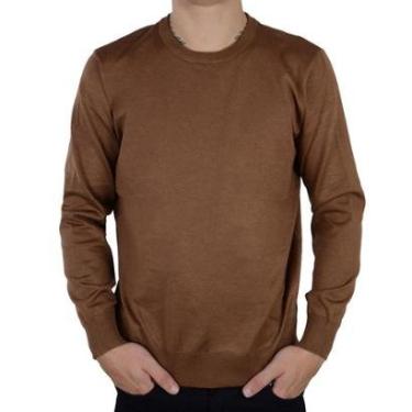 Imagem de Blusa Masculina Broken Rules Sueter Tricot Café - 590202-Masculino