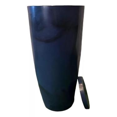 Imagem de Vaso De Planta Grande Cone Brilhante Luxo Decorativo Gg (azul)