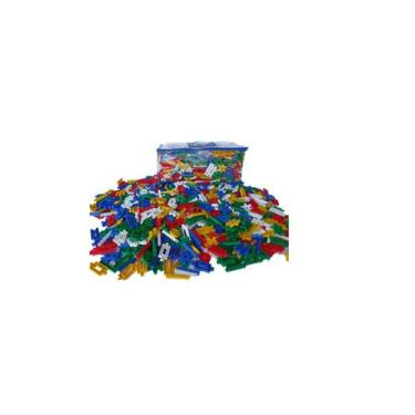 Imagem de Didático brinquedo- 55 peças de montar- pecinhas coloridas infantis-de