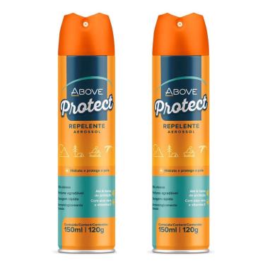Imagem de Kit 2 Repelente Aerosol Protect Above Secagem Rápida 150Ml