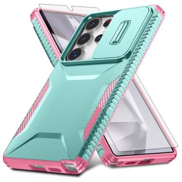 Imagem de Asuwish Capa de celular para Samsung Galaxy S25 Ultra 5G com protetor de tela e capa para câmera deslizante Acessórios de celular híbrido resistente à prova de choque S25Ultra 25S S 25 25Ultra 6.9