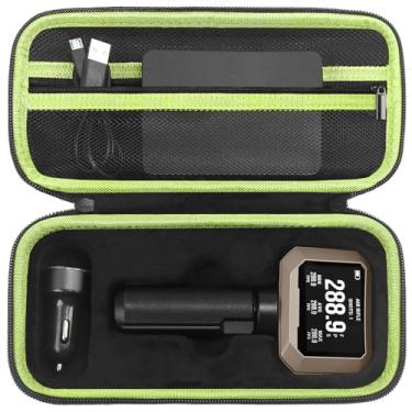 Imagem de SKIDAYO Estojo de transporte para cronógrafo Garmin Xero C1 Pro, organizador embutido com bolso de malha para cabo USB, pano de limpeza, adaptador de carregamento USB (verde, apenas estojo de