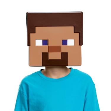 Imagem de Disguise Minecraft Steve Mask, Official Minecraft 3D Paper Mask with Adjustable Strap, One Size