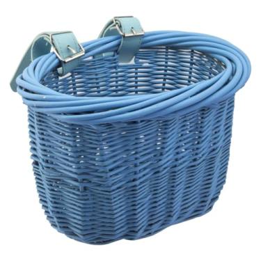 Imagem de (Blue) - Sunlite Basket Front Willow Mini Blue Strap-On