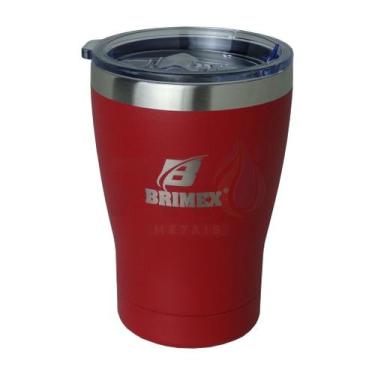 Imagem de Copo Térmico com Tampa Brimex Inox 330ml Chopp, Cerveja ou Café Várias