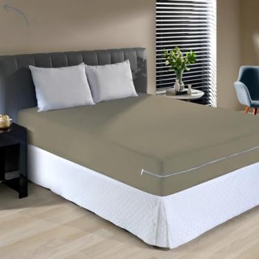 Imagem de Capa Protetor para Colchão Queen em Malha com Zíper, Cama Box, Hipoalergênica e Antimicrobiana