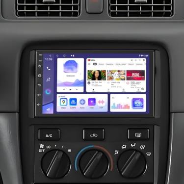 Imagem de AMEROBO Estéreo automotivo 4 + 64 G para Toyota Camry 1997-2001 com Carplay e Android Auto, rádio veicular com tela sensível ao toque de 17 polegadas com câmera de reserva, Bluetooth, GPS, rádio FM