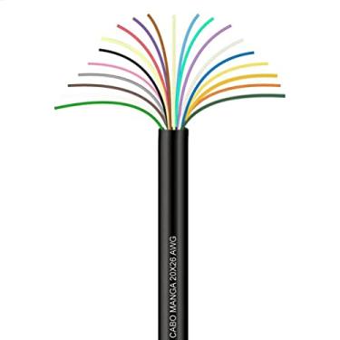 Imagem de Cabo Manga 20x26 AWG - sem Blindagem Preto - 50 Metros