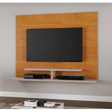 Imagem de Painel Sion Para Tv Até 56" JCM Movelaria - Cinamomo/Off