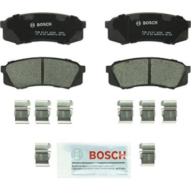 Imagem de Conjunto de pastilhas de freio a disco de cerâmica BOSCH BC606 QuietCast Premium - Compatível com Lexus GX460, GX470, LX450; Toyota 4Runner, FJ Cruiser, Land Cruiser, Sequoia; TRASEIRA