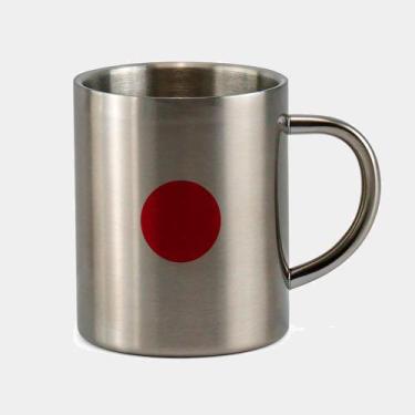 Imagem de Caneca de Inox Premium Prateada 400ml JAPAO BANDEIRA - Criatics