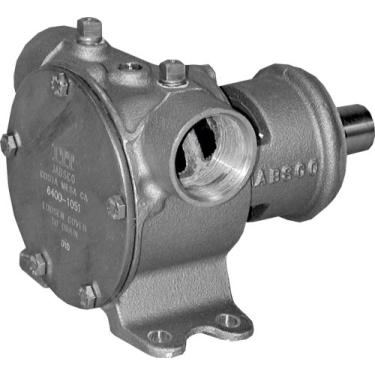 Imagem de Jabsco 6400-0004 Bomba de suporte de impulsor flexível acionada por polia marinha (62-GPM, impulsor de neoprene, câmera completa, vedação mecânica, porta horizontal NPT de 3,17 cm)
