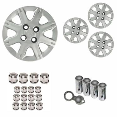 Imagem de 4x Calota FIAT UNO MILLE PALIO SIENA Aro 13 Grafite 072cb