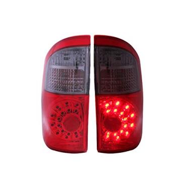 Imagem de AnzoUSA 311177 Lanterna traseira vermelha de LED fumê para Toyota Tundra/cabine dupla - (vendido em pares)