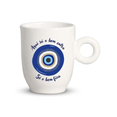 Imagem de Caneca Bojuda Olho Grego Sortida 230ml - Cerâmica Regina