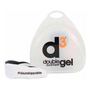 Imagem de Protetor Bucal Adulto D3 Dupla Camada Gel Com Caixa Branco