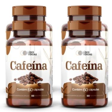 Imagem de Cafeína - 1g com 60 cápulas - 4 potes