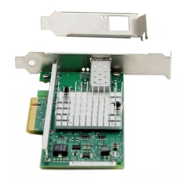 Imagem de Placa adaptador de rede Intel X520-DA1 com suporte de perfil baixo e SFP + porta óptica compatível com transmissão PCI-E X8 X16 10GbE