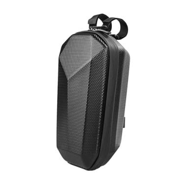 Imagem de menolana Bolsa para scooter com fecho de zíper, bolsa para guidão frontal multifuncional com capa rígida para kit de reparo, 4l