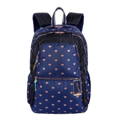 Imagem de Mochila Escolar, Capricho, Wishes, G,Azul 45 cm - Sestini