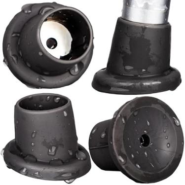 Imagem de Generic Peças De Pés Borracha Reposição Para Cadeira Banho, Assento Chuveiro, 1-1/8" Id, Almofada Inclinação, Bancos Transferência, Com Ventosa Antiderrapantes À Prova D'Água, Inserção Metal Reforça