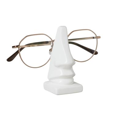Imagem de Torre & Tagus Leon Suporte de exibição de óculos em forma de nariz, branco