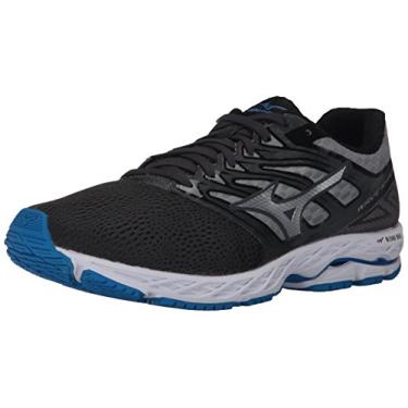 Imagem de Mizuno Tênis de corrida masculino Mizuno Wave Shadow, Porta de Ferro/Prata/Azul, 8.5