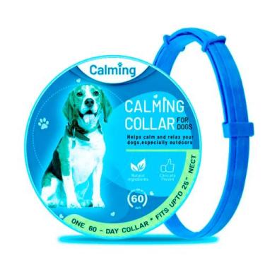 Imagem de Coleira Calmante Ajustável Antiestresse/Ansiedade e Agitação P/ Cães&G