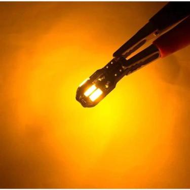 Imagem de Kit 10 Lâmpadas Led T10 w5w Canbus Canceler 8 Leds Iluminação Farol Ca