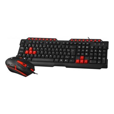 Imagem de KIT Teclado e Mouse USB Gamer GK-20BK Preto C3TECH