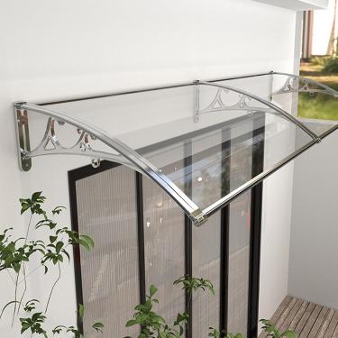 Imagem de Capa De Abrigo De Chuva,porta Da Frente, Dossel, Janela, Dossel De Jardim, Pátio, Varanda, Coberturas, Proteção Uv, Proteção Contra Chuva, Capa De Policarbonato Tra, 80x330cm/32"x130"